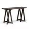 Simpli Home Sawhorse Console Table Solid Wood 50 Inch Entryway Sofa Table Brown